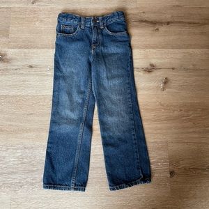 Cat & Jack Boy's Relaxed Straight Jeans w/ Adjustable Waist. Size: 5